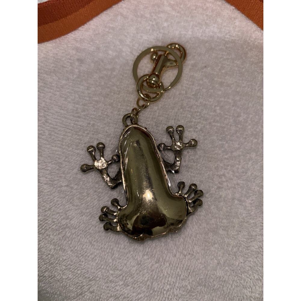 Colorful Rhinestone Frog Back Charm - Picture 2 of 3